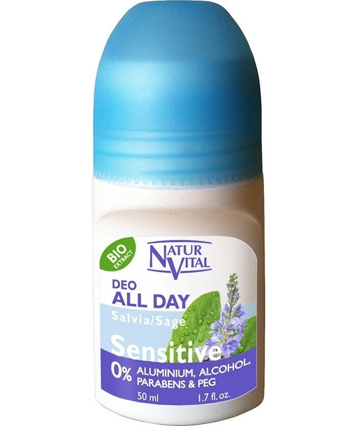 Роликовый дезодорант Natur Vital для чувствительной кожи с чайным деревом, 50 мл от компании Скажи здоровью ДА! - фото 1