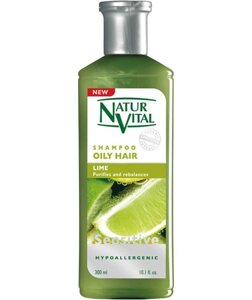 Шампунь для жирных волос Natur Vital "Hair Shampoo Lime Oily Hair Лайм", 300 мл
