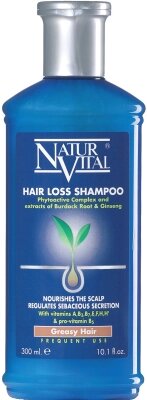 Шампунь против выпадения для жирных волос Natur Vital "Hair Loss shampoo Greasy Hair", 300 мл от компании Скажи здоровью ДА! - фото 1