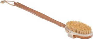 Щетка для сухого массажа из чайного дерева с щетиной кактуса Bradex KZ 0950