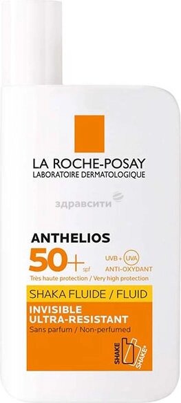 Солнцезащитный флюид La Roche-Posay Ля Рош Anthelios невидимый для лица и кожи вокруг глаз SPF 50+, 50 мл от компании Скажи здоровью ДА! - фото 1