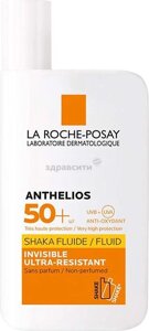 Солнцезащитный флюид La Roche-Posay Ля Рош Anthelios невидимый для лица и кожи вокруг глаз SPF 50+50 мл