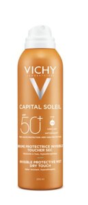 Солнцезащитный спрей-вуаль для тела Vichy Виши Capital Soleil легкий увлажняющий SPF 50, 200 мл