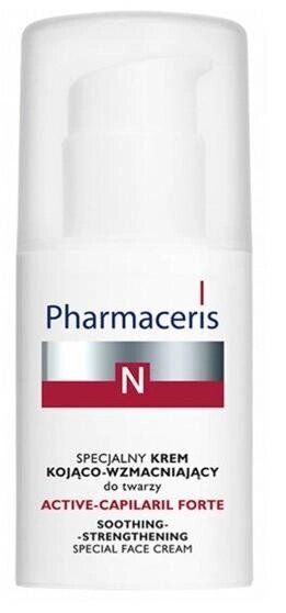 Специальный успокаивающий укрепляющий крем для лица Pharmaceris N Active-Capilaril Forte, 30 мл от компании Скажи здоровью ДА! - фото 1