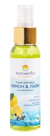 Тоник для лица Yodometics "Лимон и лайм" для жирной кожи, 100 мл от компании Скажи здоровью ДА! - фото 1