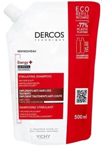 Тонизирующий шампунь Vichy Виши Dercos Energy+ для борьбы с выпадением волос, 500 мл