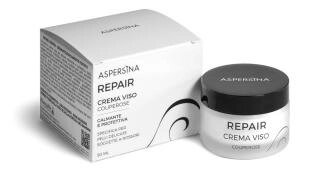 Успокаивающий крем для лица Aspersina Repair Crema Viso защитный для чувствительной кожи, склонной к покраснению с