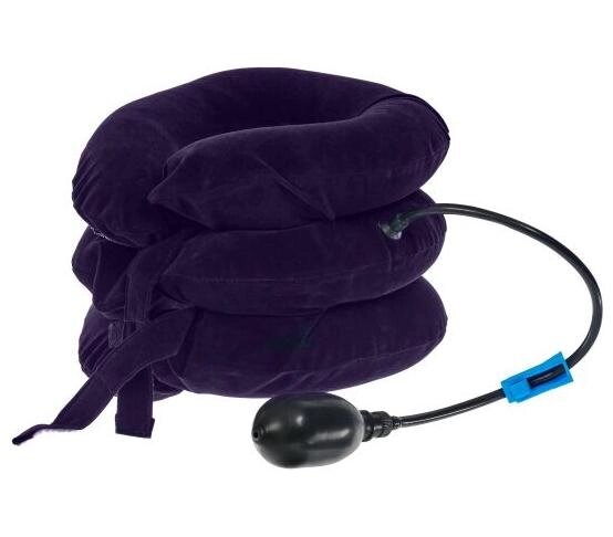 Воротник массажный Bradex KZ 0924 надувной, фиолетовый от компании Скажи здоровью ДА! - фото 1