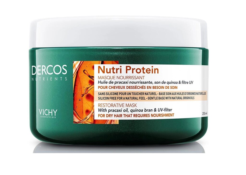 Восстанавливающая маска для волос Vichy Виши Nutri Protein Dercos Nutrients, 250 мл от компании Скажи здоровью ДА! - фото 1