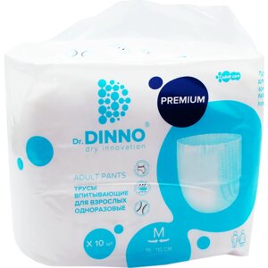 Впитывающие трусы для взрослых Dr. Dinno Premium M, 10 шт