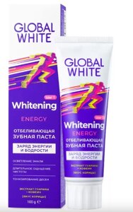 Зубная паста отбеливающая Global White Energy, 100 г