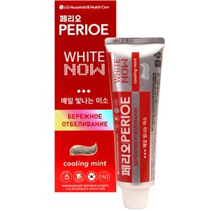 Зубная паста Perioe White Now Cooling Mint отбеливающая "Охлаждающая мята", 120 г