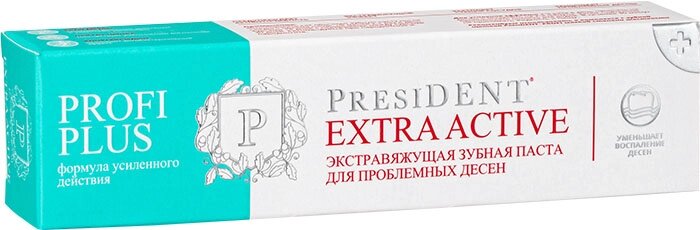 Зубная паста PresiDENT Profi Plus Extra Active, 30 г от компании Скажи здоровью ДА! - фото 1