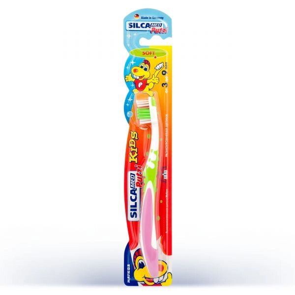 Зубная щетка SILCAMED "Putzi Kids" мягкая от 3 до 9 лет от компании Скажи здоровью ДА! - фото 1
