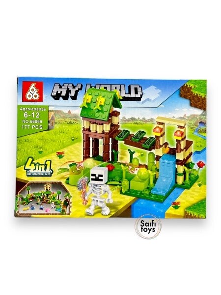 Детский конструктор Minecraft, Майнкрафт "My world" 177 деталей. от компании Интернет-магазин «Magic Day» - фото 1