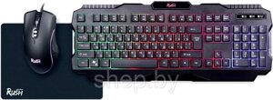 Набор игровой клавиатура+мышь+коврик Smartbuy RUSH Shotgun SBC-307728G-K