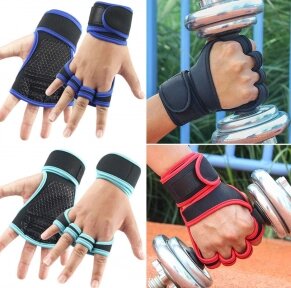 Перчатки для фитнеса Training gloves 1 пара / Профессиональные тренировочные перчатки для тяжелой атлетики с