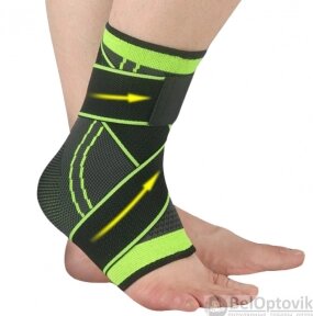 Голеностоп (Бандаж голеностопного сустава) Pressurized support ankle неопреновый с фиксирующим ремнем (1шт.)