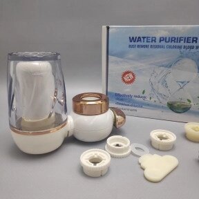 Фильтр-насадка на кран для проточной воды Water Purifier LJ-HYS-0702 Золото