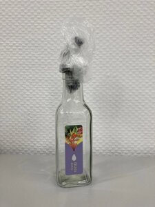 Бутылка стеклянная "БТ", емкость для масла с пробкой и дозатором 150мл.