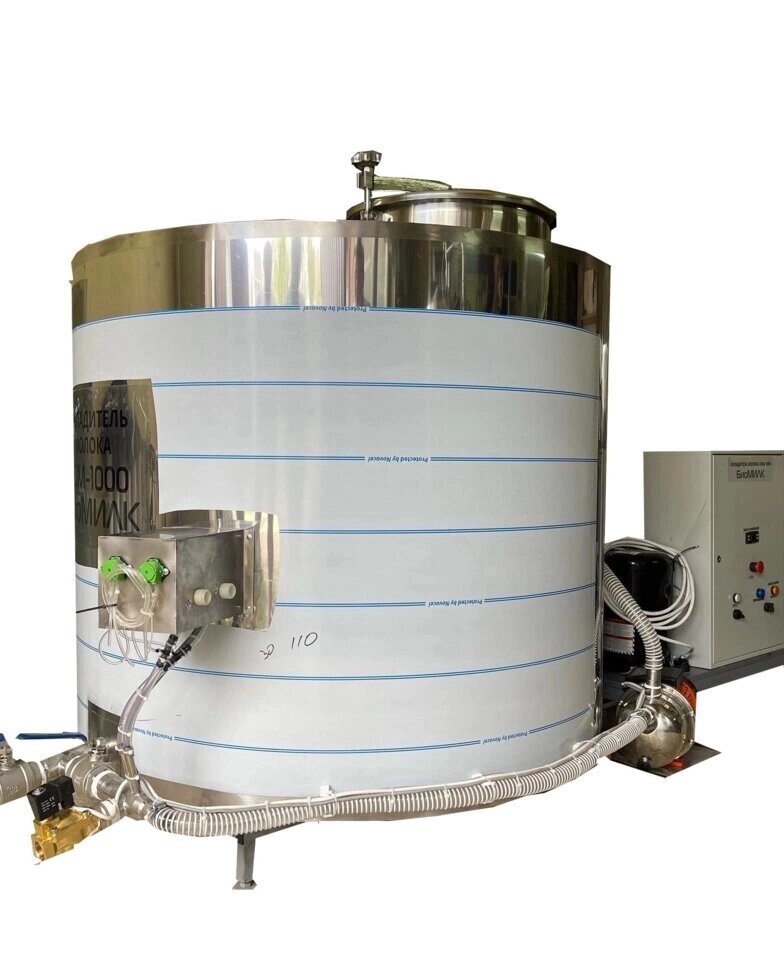 Охладитель молока ETH-1000 BIOMILK закрытого типа с авт. промывки от компании ООО «ЭТЭКО» - фото 1