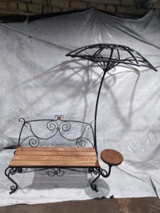Скамейка с зонтиком СК83