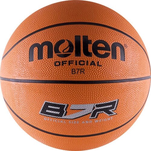 Баскетбольный мяч для тренировок MOLTEN B7R, 634MOB7R резиновый размер 7 от компании ООО «ТВК Ритейл» - фото 1