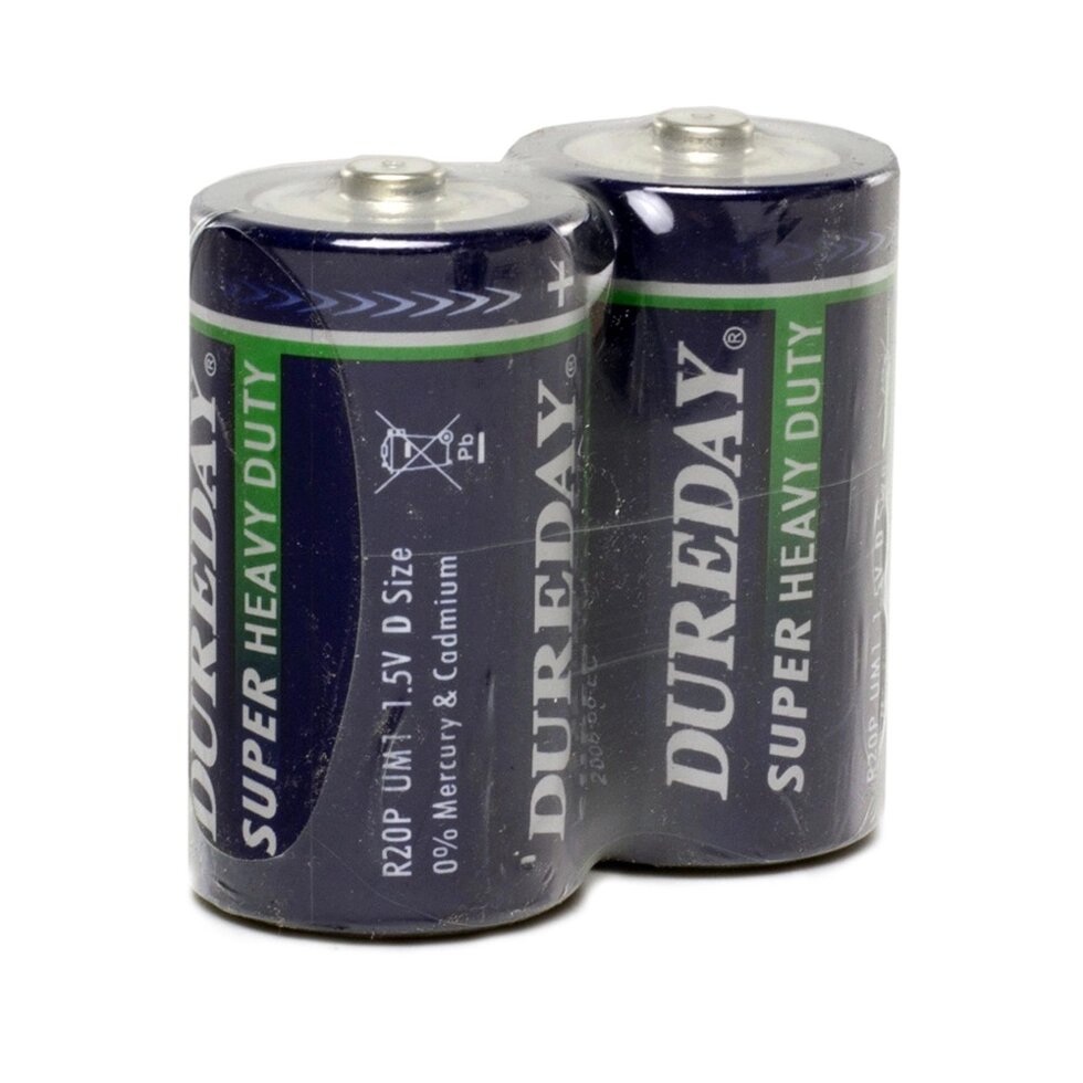 Батарейка R20 D 1.5V (1 шт.) DUREDAY Super R20-2S от компании ООО «ТВК Ритейл» - фото 1