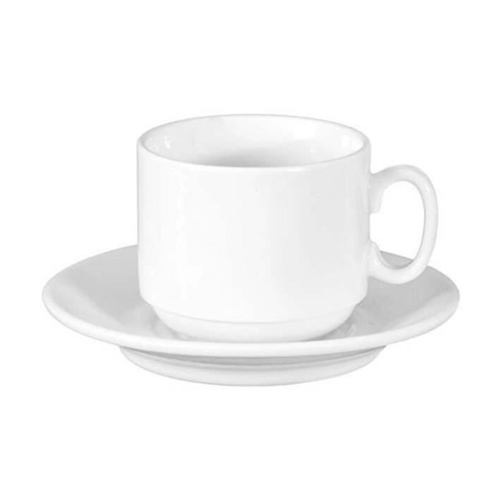 Чайная пара: чашка 220 мл  и блюдце ø14 см Добруш Экспресс 6С1628Ф34 от компании ООО «ТВК Ритейл» - фото 1