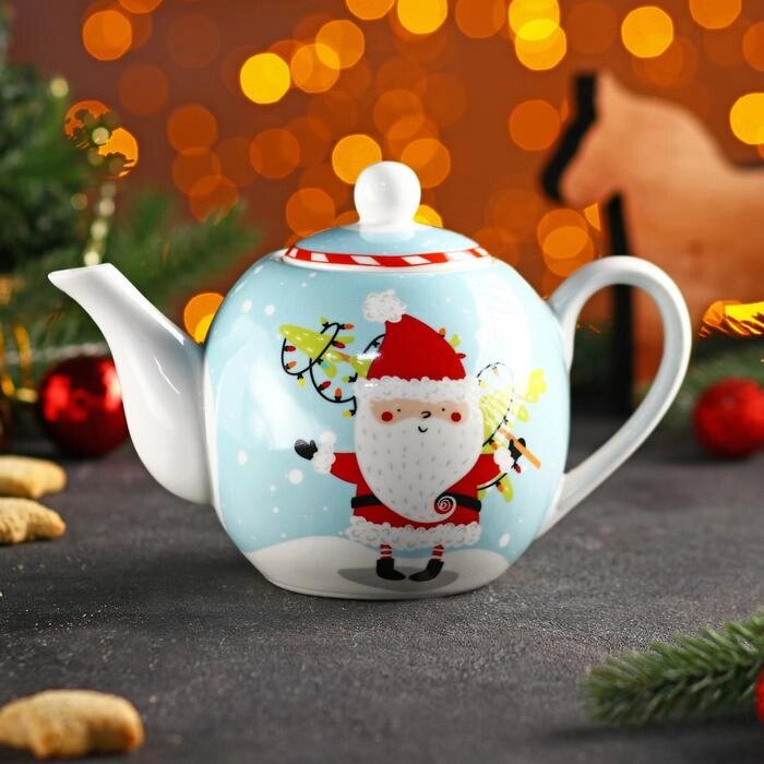 Чайник заварочный "Дед Мороз" 800мл Доляна Новый год 7989984 от компании ООО «ТВК Ритейл» - фото 1