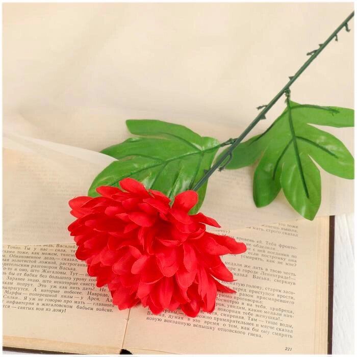 Цветок искусственный "Пион красный" 46 см СимаГлобал  652049 от компании ООО «ТВК Ритейл» - фото 1