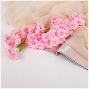 Цветок искусственный "Японская вишня розовая" 88 см СимаГлобал 4142737