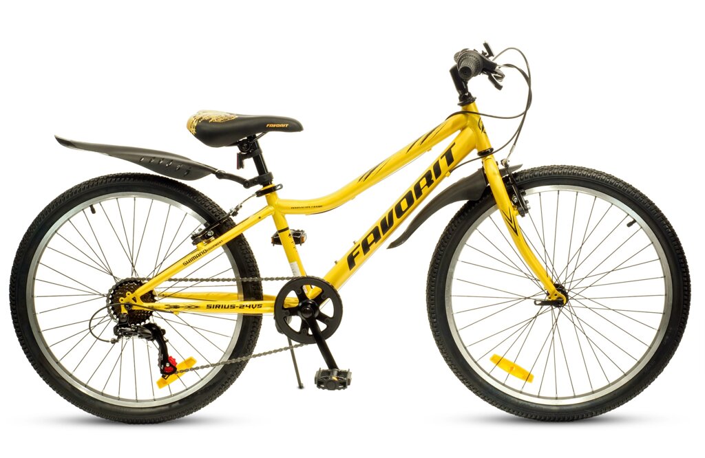 Двухколесный велосипед FAVORIT, модель SIRIUS-24VS, SIR24V12YL от компании ООО «ТВК Ритейл» - фото 1