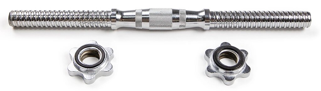 Гриф для гантелей ATLAS SPORT 25*350мм 1,35 кг (полнотелый) с железной ручкой от компании ООО «ТВК Ритейл» - фото 1