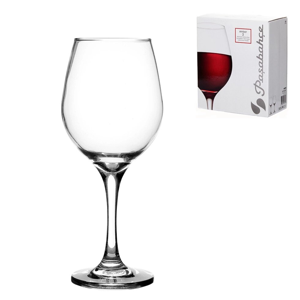 Комплект бокалов 365 мл (2 шт.) для красного вина Pasabahce Amber 440265 1106129 от компании ООО «ТВК Ритейл» - фото 1