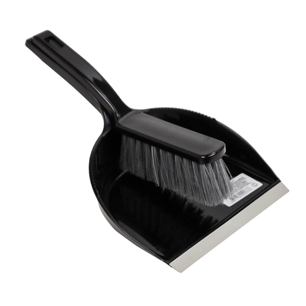 Комплект для уборки: щётка-смётка и совок ВОТ! Black SPB050-BLACK от компании ООО «ТВК Ритейл» - фото 1