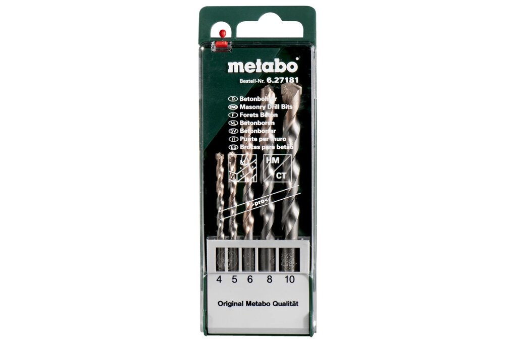 METABO 627181000 Набор сверел по бетону, 5 шт, Metabo от компании ООО «ТВК Ритейл» - фото 1
