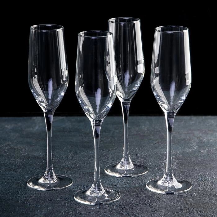 Набор бокалов "Champagne /Шампань/" 160мл (4шт.) для шампанского Luminarc Tasting Time 4665557 от компании ООО «ТВК Ритейл» - фото 1