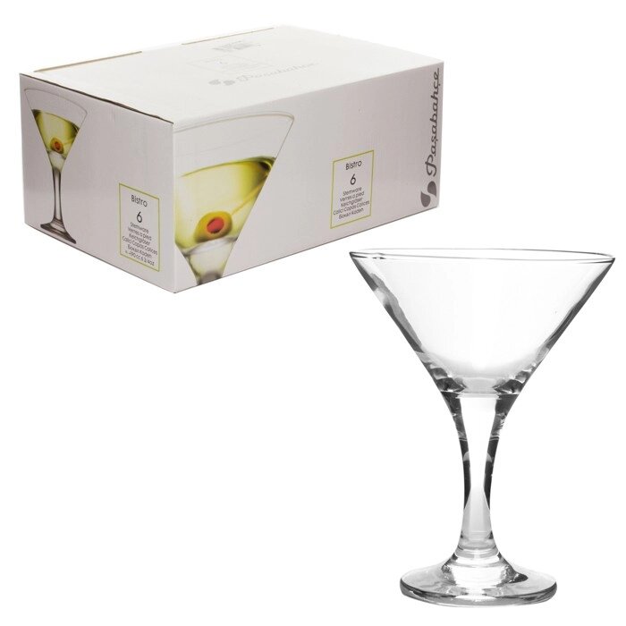 Набор бокалов Martini 190 мл (6 шт.) Pasabahce Bistro 44410 222204 от компании ООО «ТВК Ритейл» - фото 1