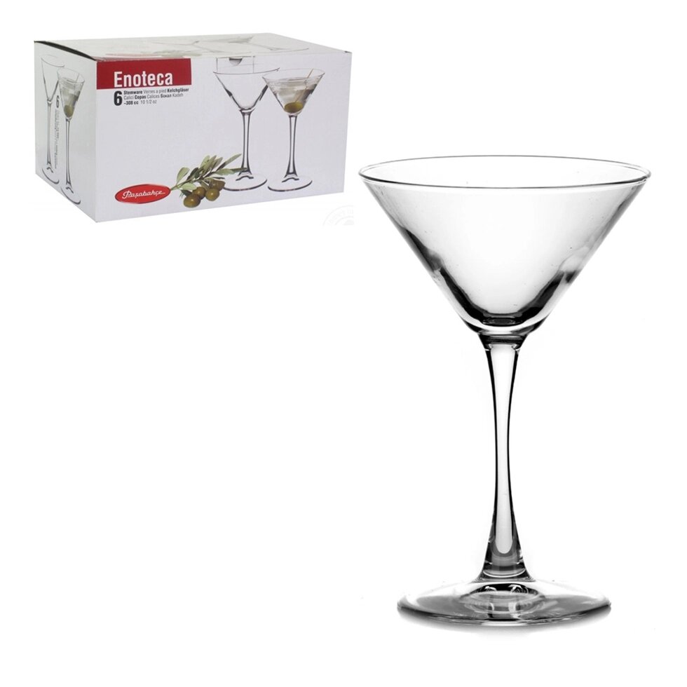 Набор бокалов Martini 215 мл (6 шт.) Pasabahce Enoteca 440061 1012061 от компании ООО «ТВК Ритейл» - фото 1