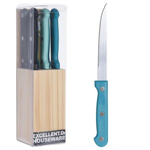 Набор ножей для стейка (6 шт.) с подставкой Excellent Houseware 404000870