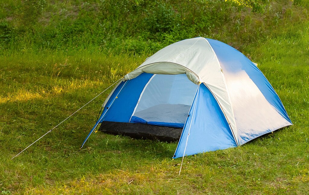 Палатка туристическая ACAMPER ACCO 4 (синий) от компании ООО «ТВК Ритейл» - фото 1