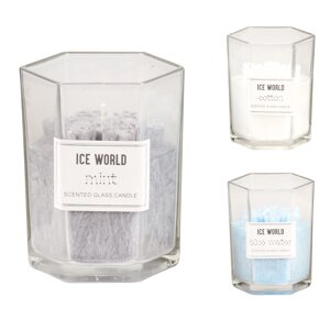 Свеча в стекле "Ice World" ø8x10 см Christmas Gifts 87027