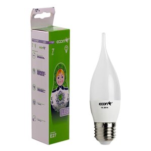 Лампа светодиодная ECON LED CNT 7 Вт Е27 4200К B35 ECON 27120