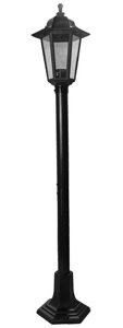 Садово-парковый светильник НТУ 06-60-002 У1"Оскар3"шестигр, стойка h=1m, пласт, ромб, рельеф, черный