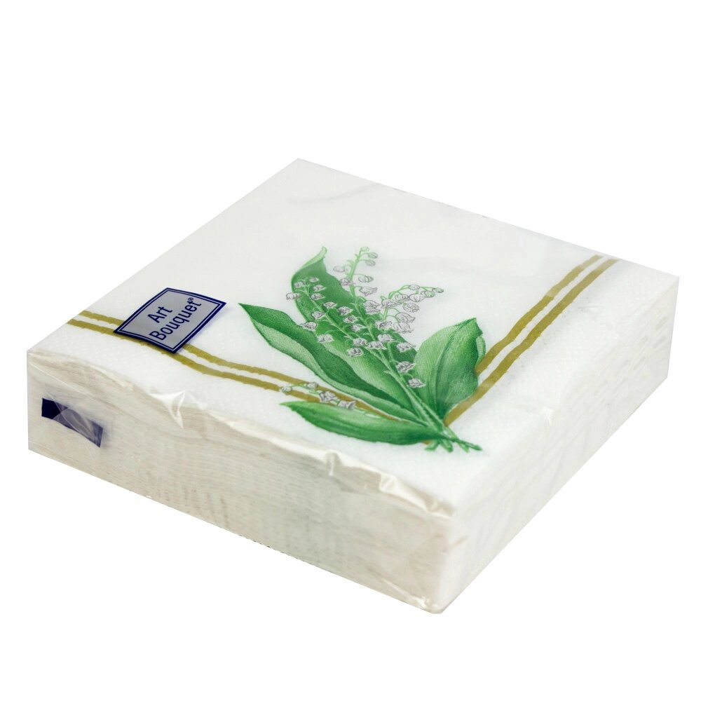 Салфетки бумажные "Лаванда" 20x20см, 2 слоя, 30шт. Bouquet Art 57610 от компании ООО «ТВК Ритейл» - фото 1