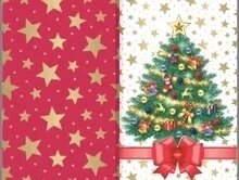Салфетки бумажные "MIX. Новогодняя ель и Красный" 33х33см, 2 слоя, 20шт. Bouquet Original de Luxe 42476