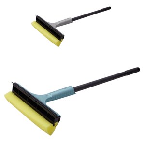 Щётка для мытья окон с водосгоном и длинной ручкой Plastic Republic Quadra Line SV3869