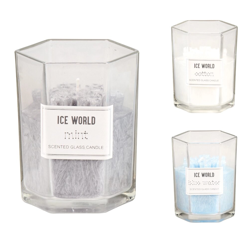 Свеча в стекле "Ice World" ø8x10 см Christmas Gifts  87027 от компании ООО «ТВК Ритейл» - фото 1