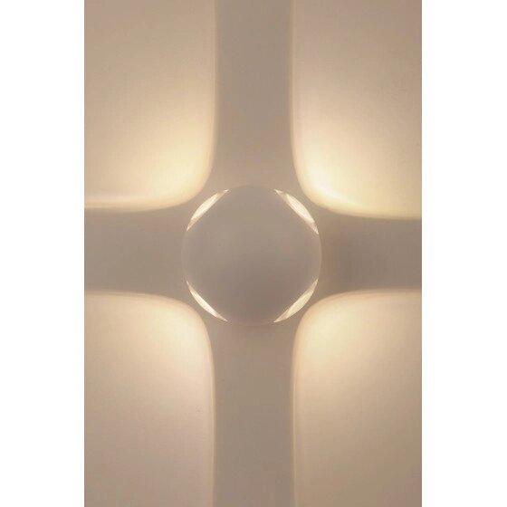 Светильник WL10 WH ЭРА декоративная подсветка светодиодная 4*1Вт IP54 белый (135*130*105) от компании ООО «ТВК Ритейл» - фото 1